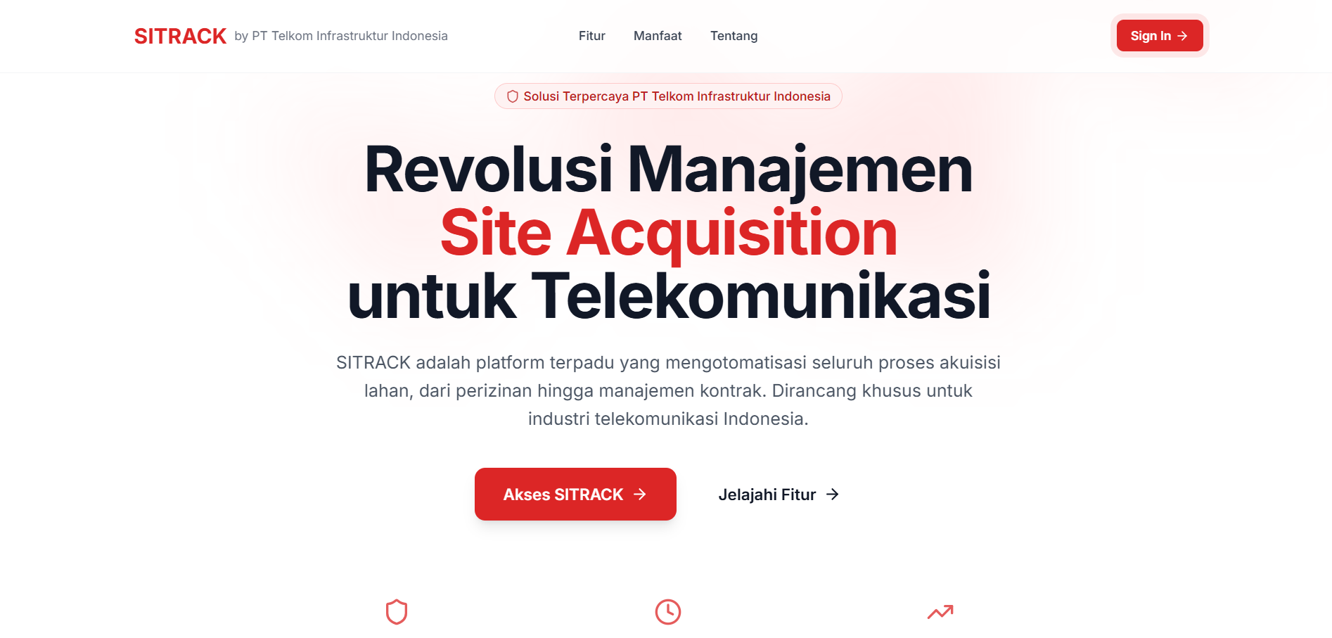 SITRACK - Site Acquisition Tracking